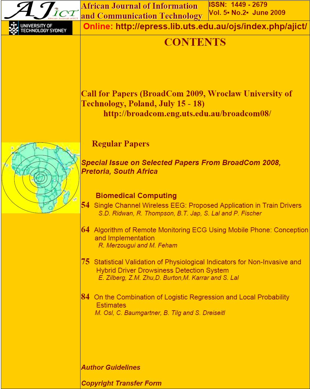 African Journal of Information & Communication Technology