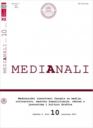 MEDIANALI - International scientific journal of media, journalism, mass communication, public relations, culture and society